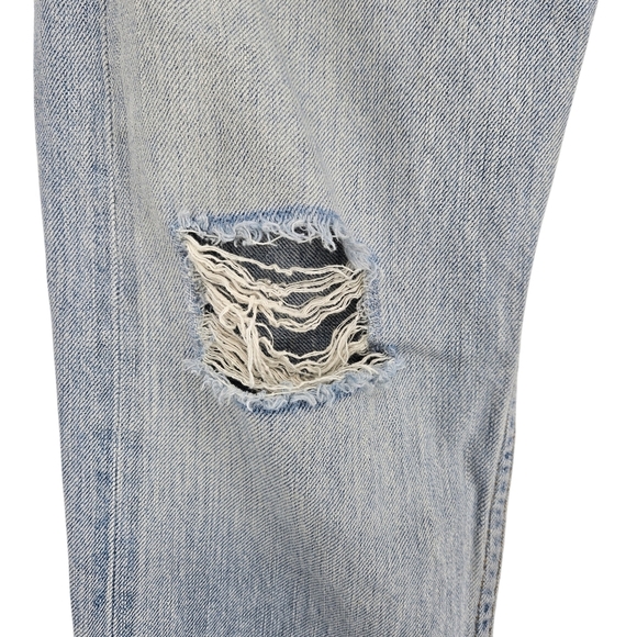 Rag & Bone Fit 2 Slim Straight Jeans Button Fly Light Wash Distressed Denim 31 - Picture 3 of 12